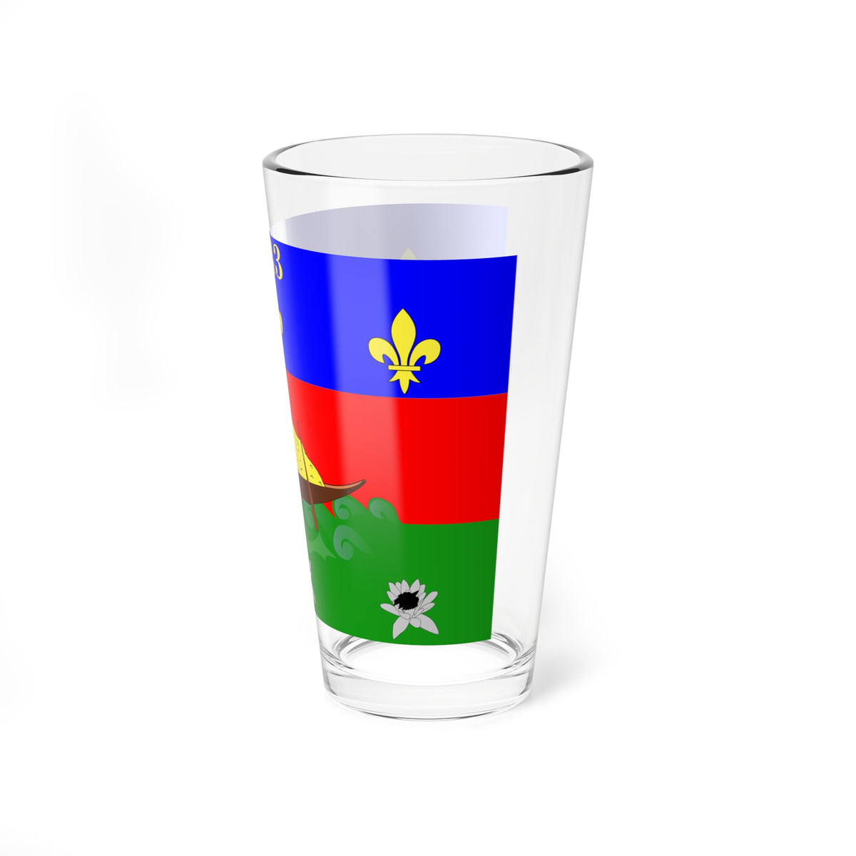 Drapeau de la Guyane (France) Pint Glass 16oz
