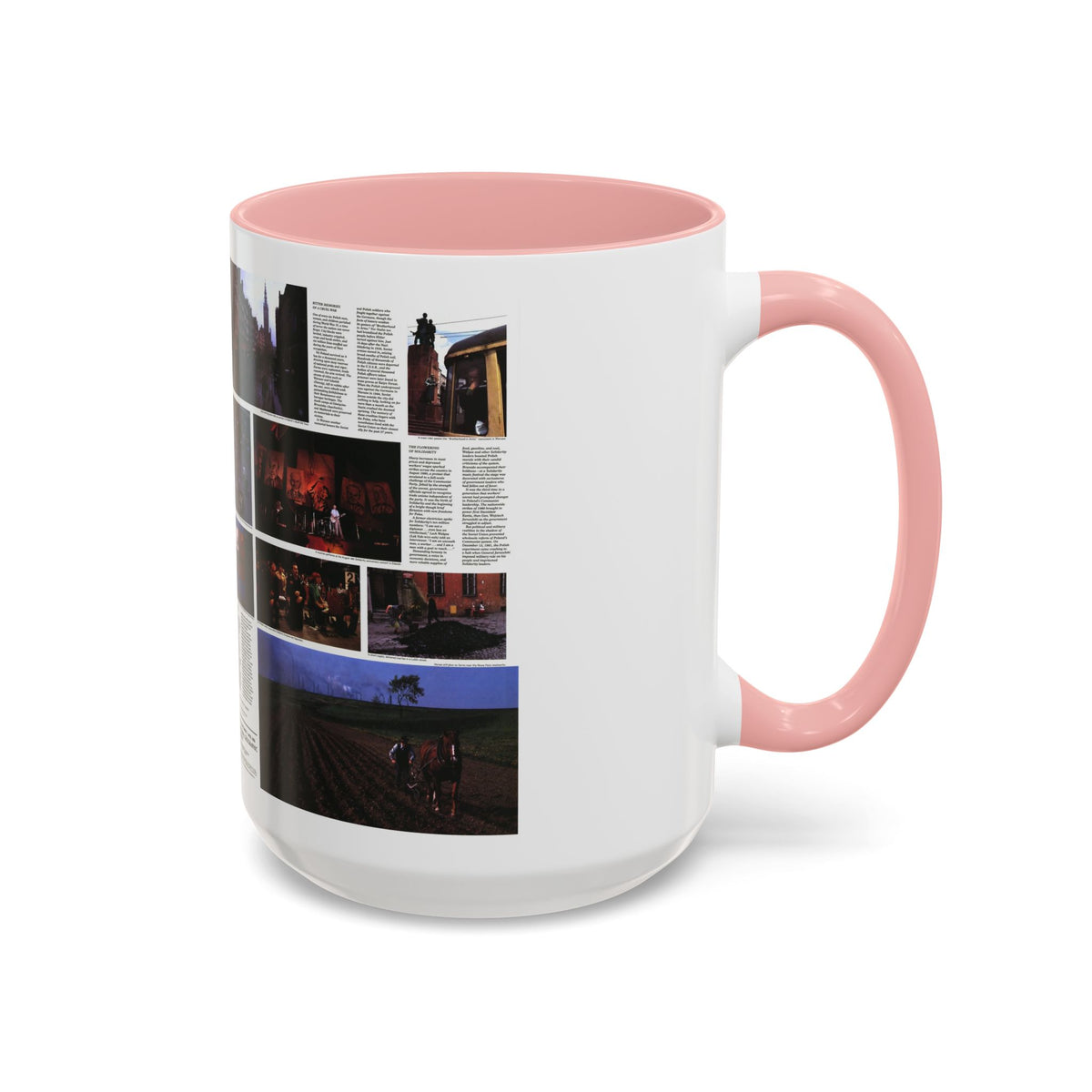 Poland - The Face and Faith 1 (1982) (Map) Accent Coffee Mug