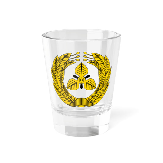 Karafuto government tax official emblem (Russia) (Coat of Arms) Shot Glass 1.5oz
