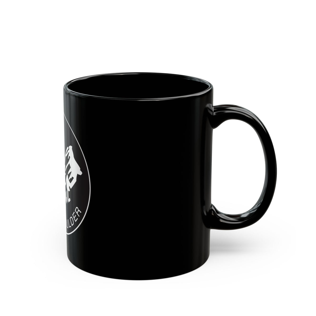 Seal of Boulder Colorado - Black Coffee Mug