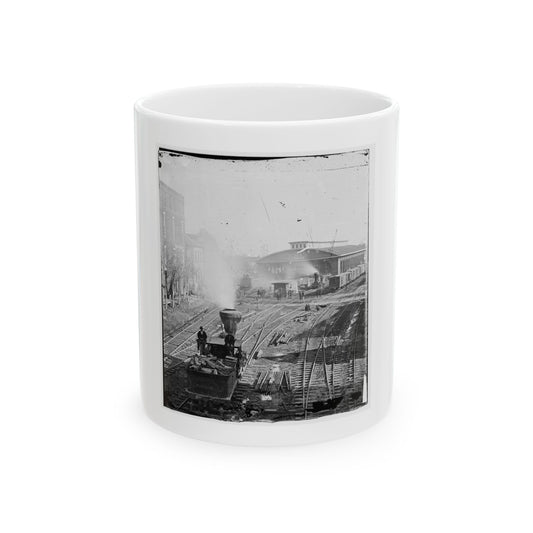 Atlanta, Georgia. Railroad Yards (U.S. Civil War) White Coffee Mug