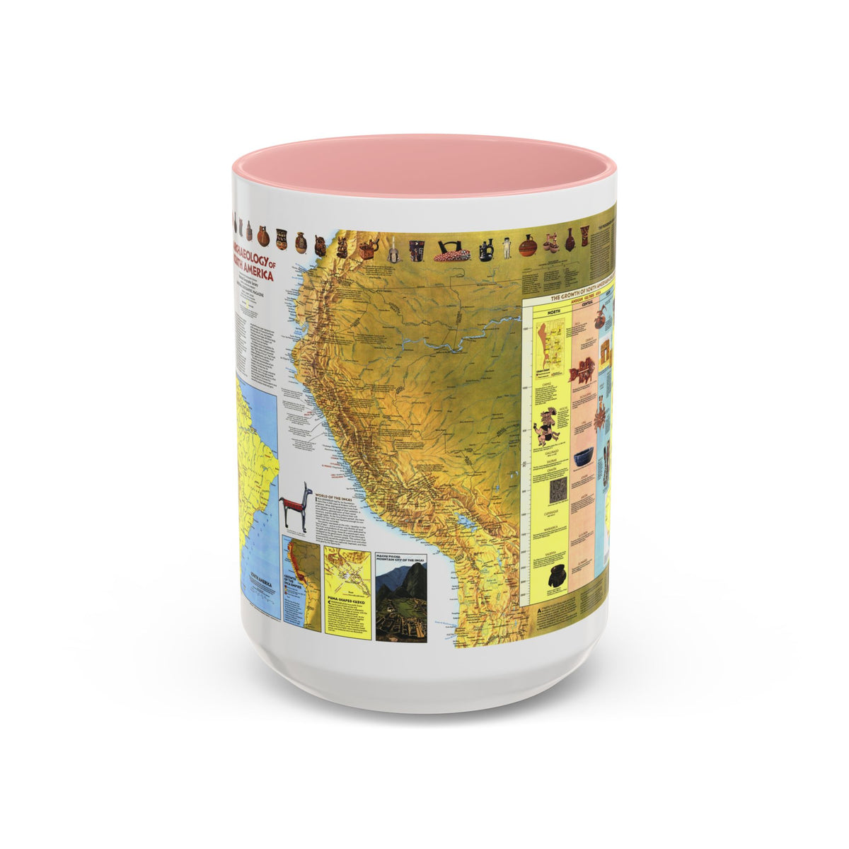 South America - Archaeology (1982) (Map) Accent Coffee Mug