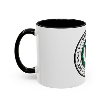 Seal of Worcester Massachusetts - Accent Coffee Mug