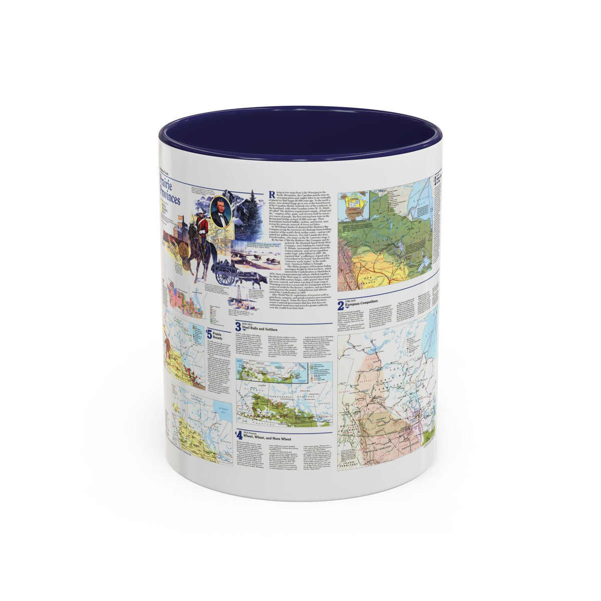 Canada - Prairie Provinces 2 (1995) (Map) Accent Coffee Mug