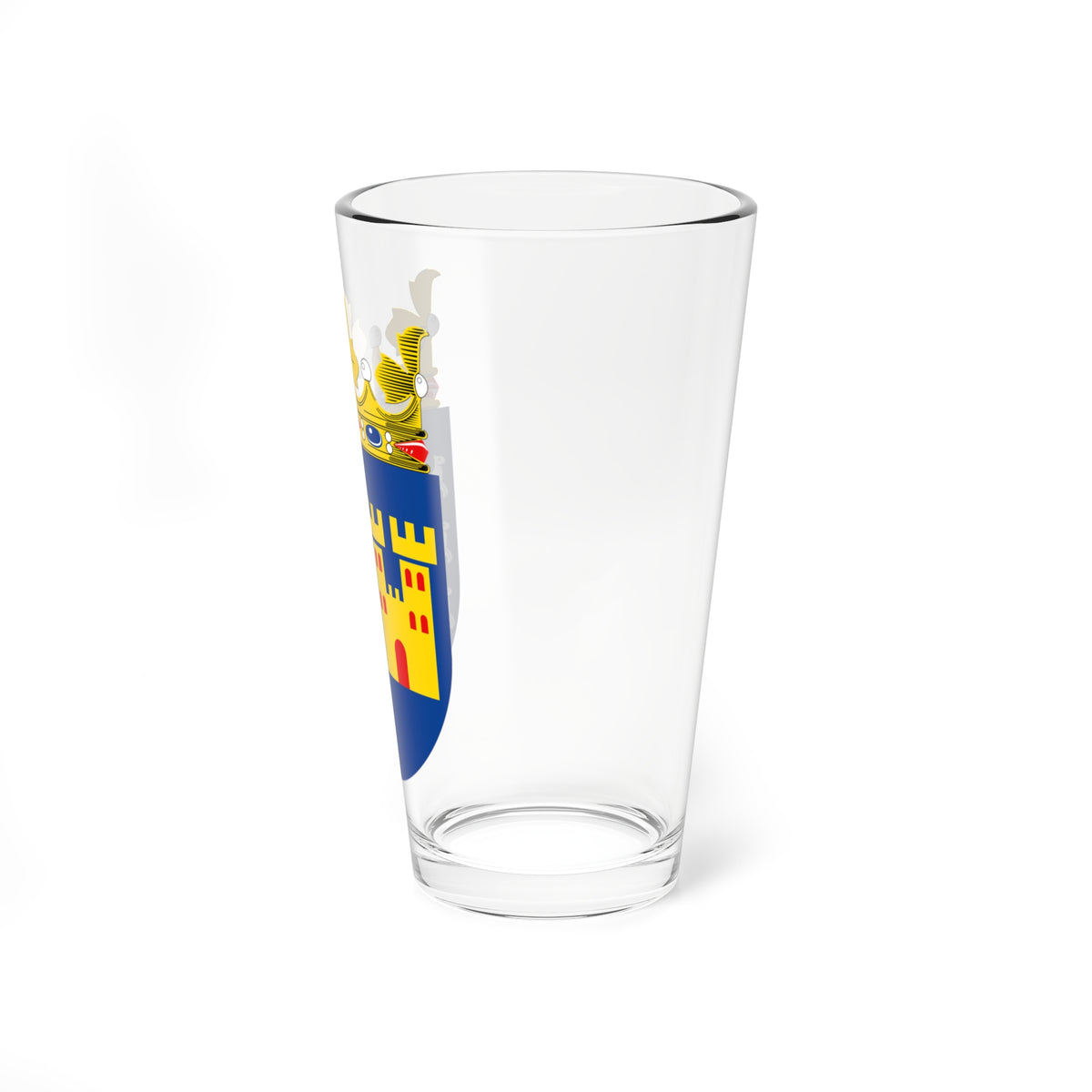 Oulun läänin vaakuna (Finland) (Coat of Arms) Pint Glass 16oz