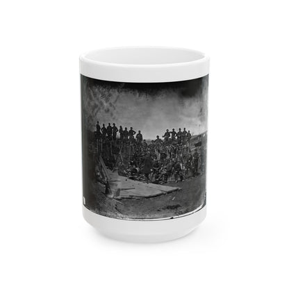 Manassas, Va. Men Of Co. C, 41st New York Infantry (U.S. Civil War) White Coffee Mug