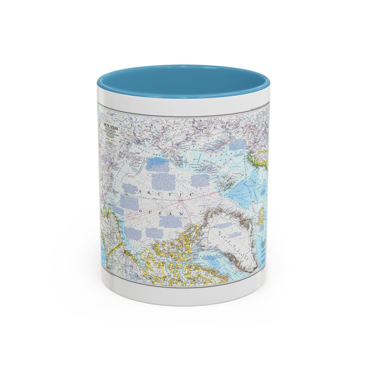 Arctic Ocean (1983) (Map) Accent Coffee Mug