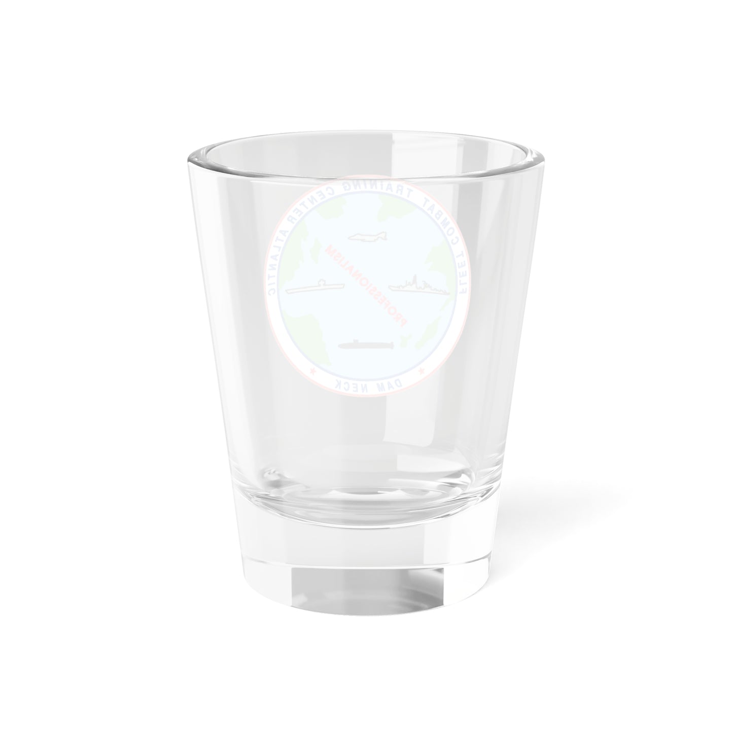 Fleet Combat Trng Ctr Atlantic Dam Neck (U.S. Navy) Shot Glass 1.5oz