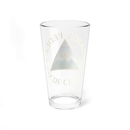 Escudo de la Representación Nacional de Centroamérica (Nicaragua) (Coat of Arms) Pint Glass 16oz