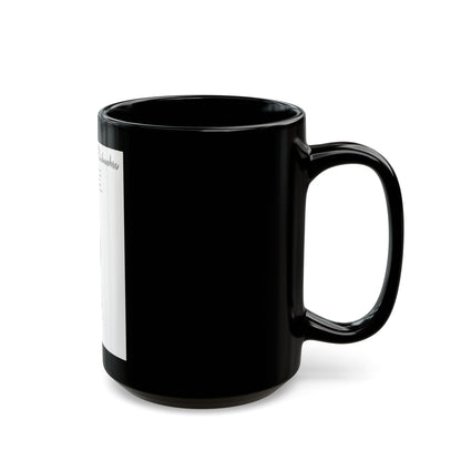 Handmachers fashion illustration (3), 1948 - Black Coffee Mug