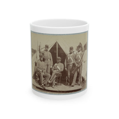 7th New York State Militia, Camp Cameron, D.C., 1861 029 (U.S. Civil War) White Coffee Mug