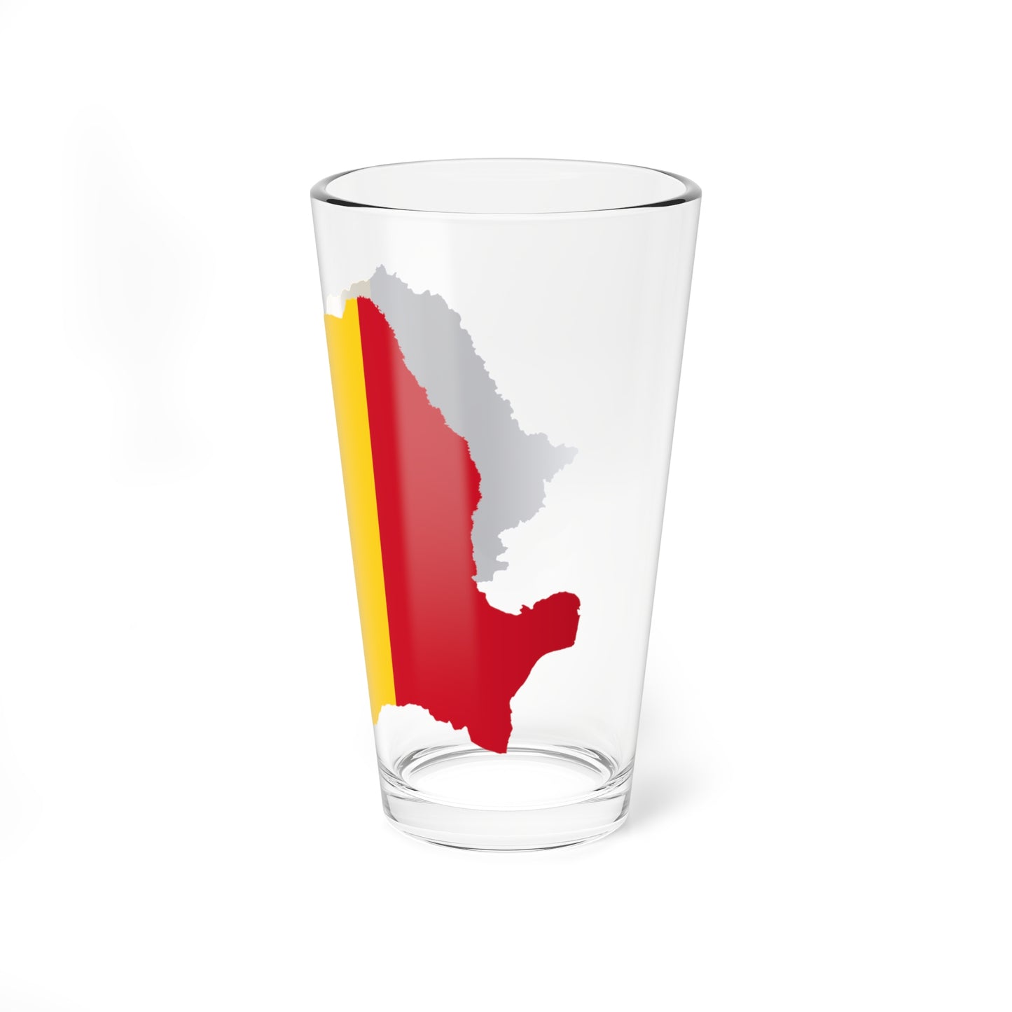 Flag-map of Romania (Oman) Pint Glass 16oz