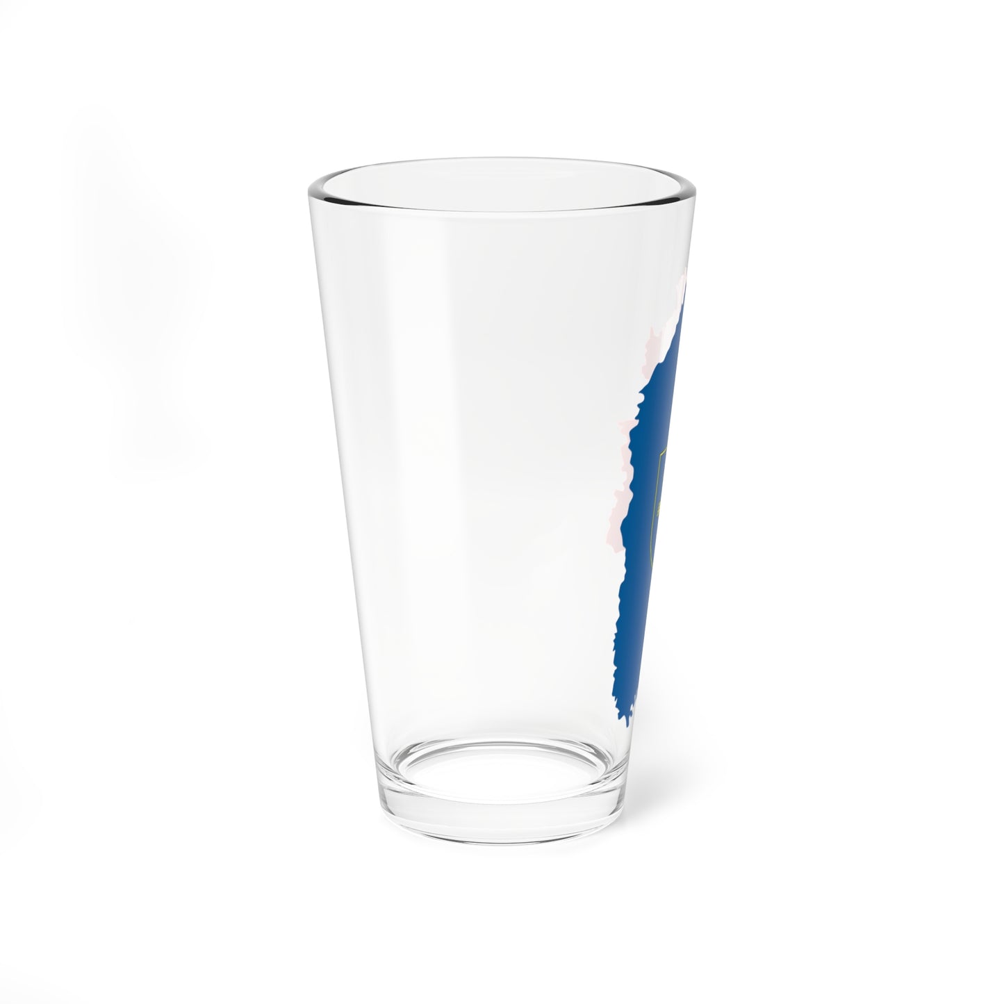 Flag-map of Khmelnytskyi Oblast (Ukraine) Pint Glass 16oz