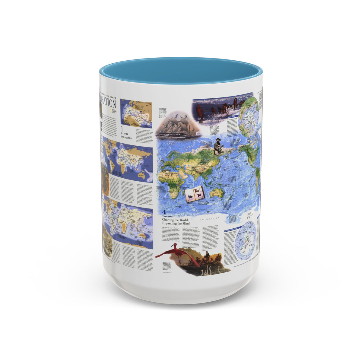World Map - Exploration (1998) (Map) Accent Coffee Mug
