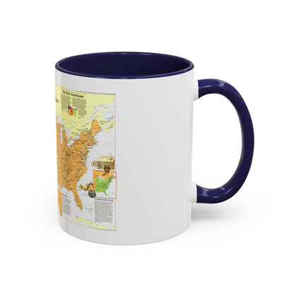 North America - Native American Heritage (1991) (Map) Accent Coffee Mug