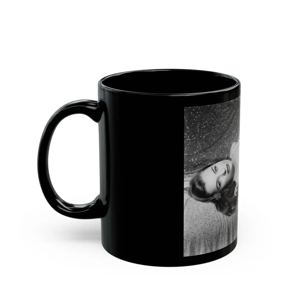 Ella Raines #149 1 (Vintage Female Icon) Black Coffee Mug-Go Mug Yourself