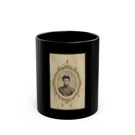 Kager Mays, African American Soldier, Half-Length Portrait, Facing Front (U.S. Civil War) Black Coffee Mug