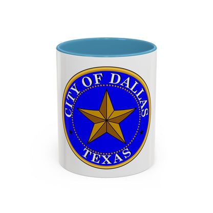 Seal of Dallas - Accent Coffee Mug