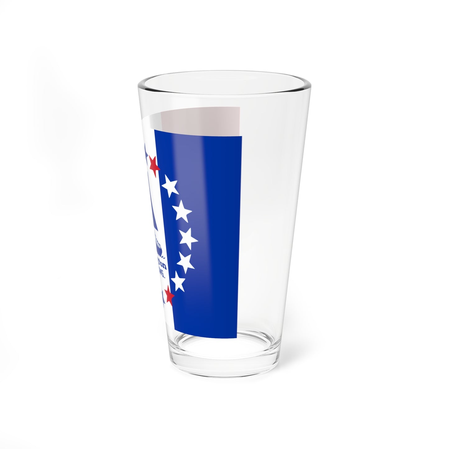 Flag of Washington Island Wisconsin (United States) Pint Glass 16oz