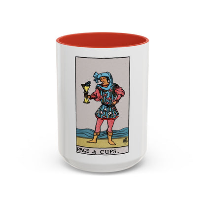 The Page of Cups (Tarot Card) Accent Coffee Mug