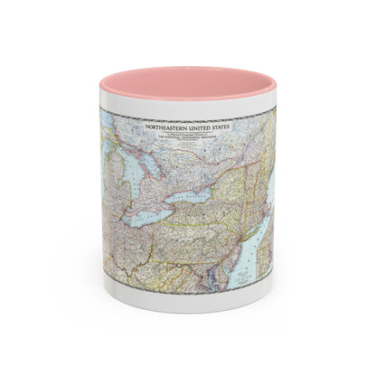 USA - Northeastern (1945) (Map) Accent Coffee Mug