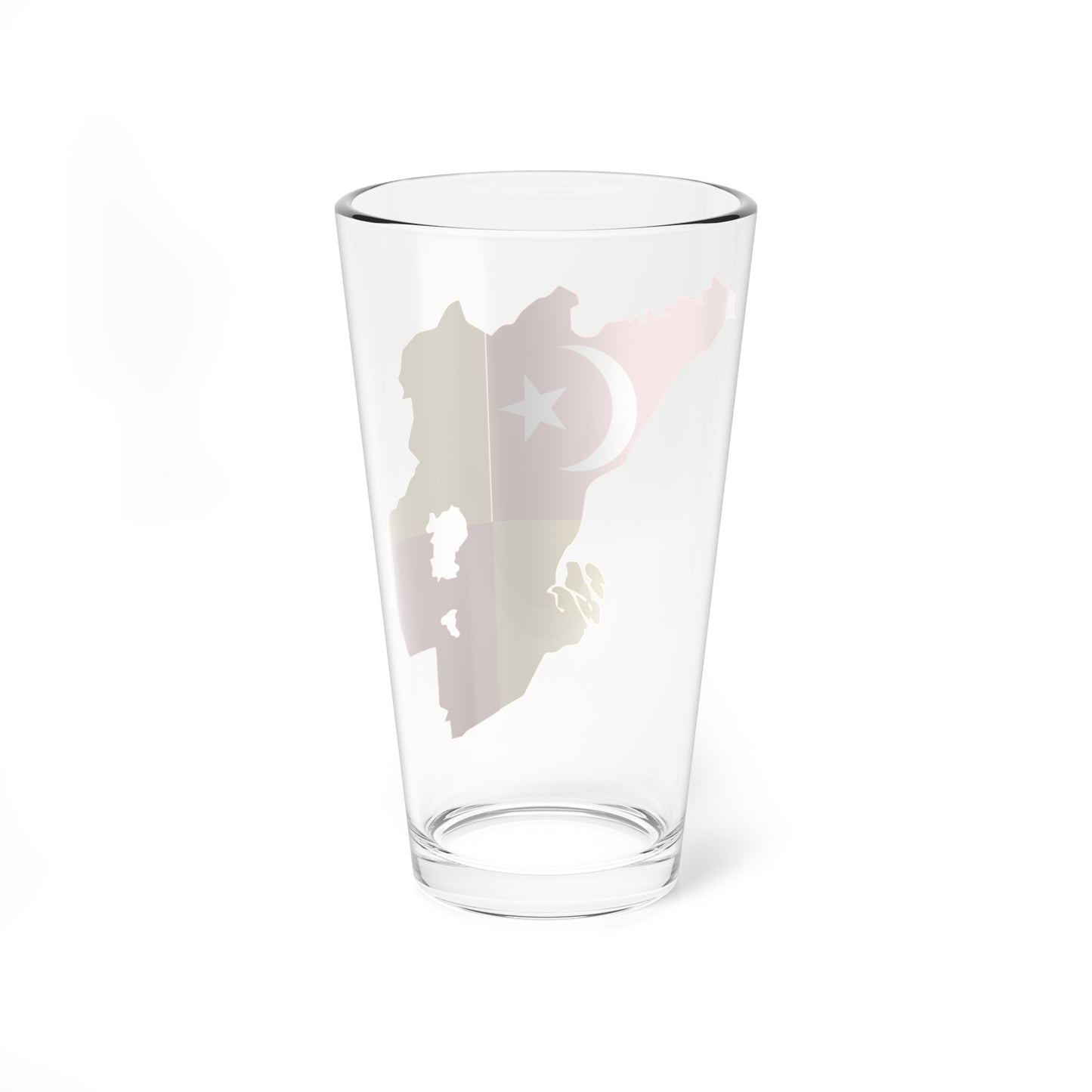 Flag map of Selangor (Malaysia) Pint Glass 16oz
