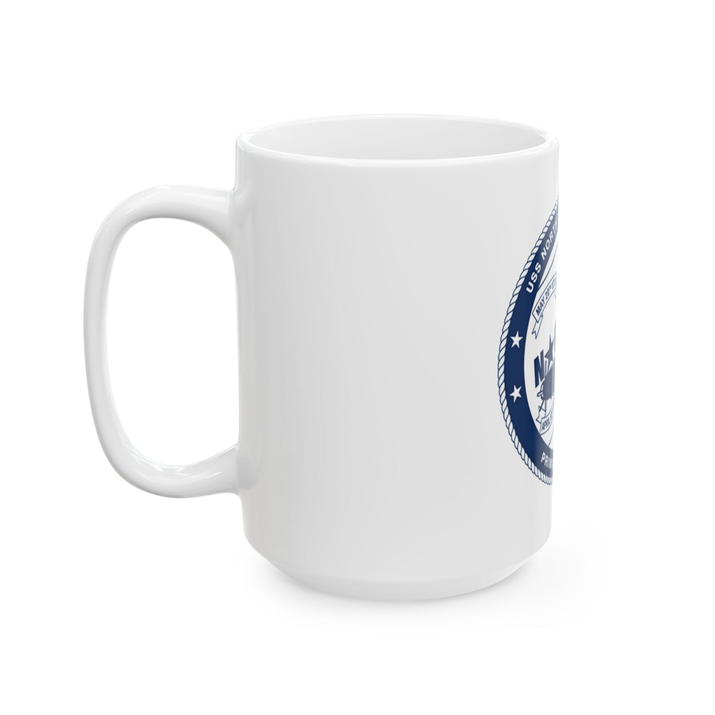USS North Carolina SSN 777 (U.S. Coast Guard) White Coffee Mug