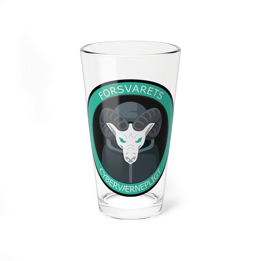 Emblem for Cyber-conscription Denmark (Denmark) (Coat of Arms) Pint Glass 16oz