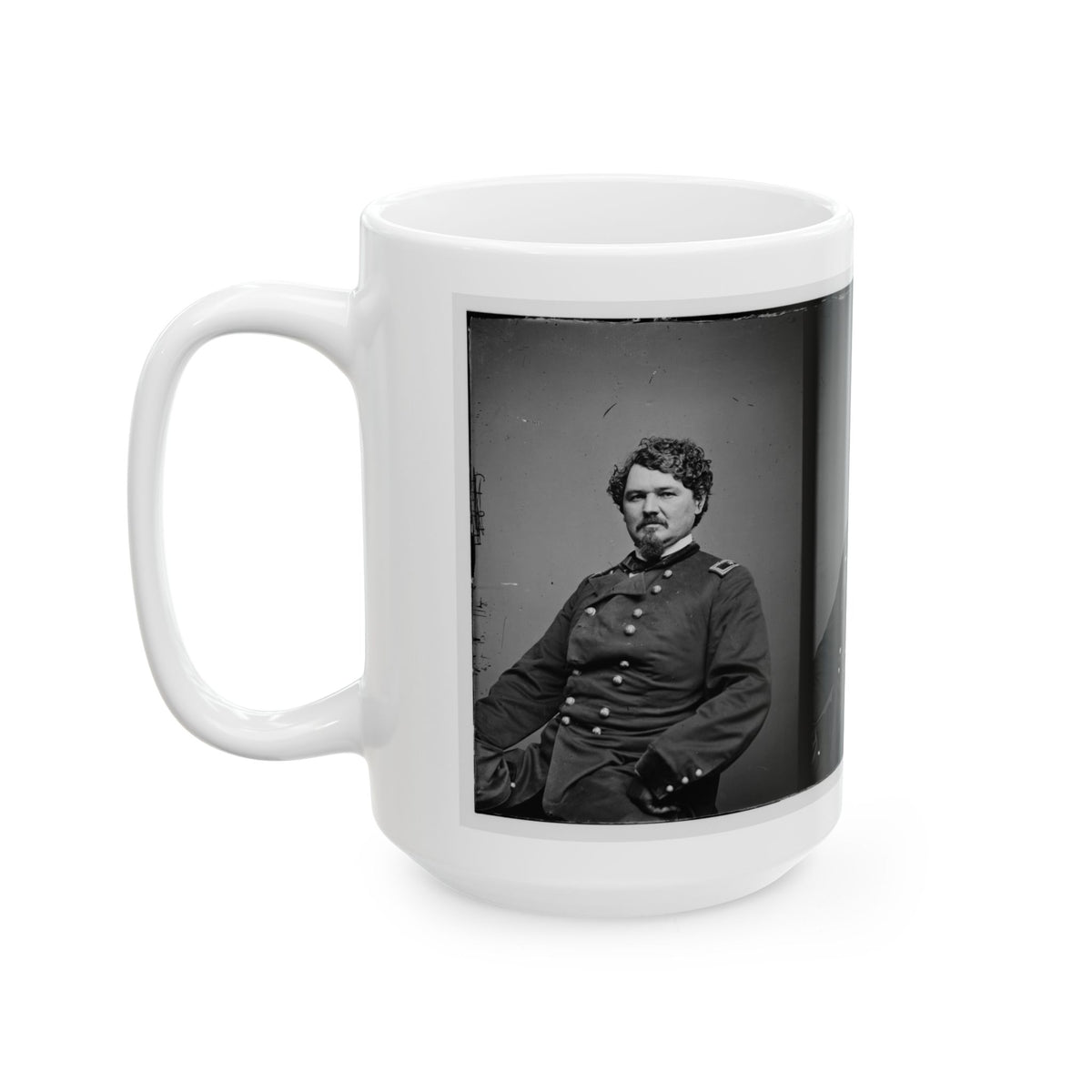 Portrait Of Brig. Gen. Samuel D. Sturgis, Officer Of The Federal Army (U.S. Civil War) White Coffee Mug