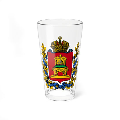 Coat of arms of Tver Governorate 1856 (Russia) (Coat of Arms) Pint Glass 16oz