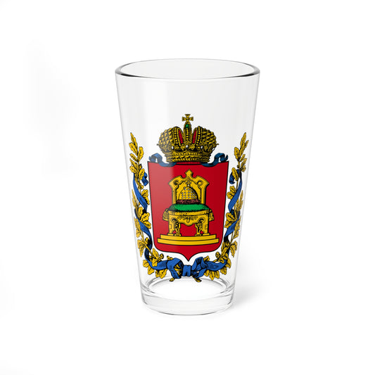 Coat of arms of Tver Governorate 1856 (Russia) (Coat of Arms) Pint Glass 16oz