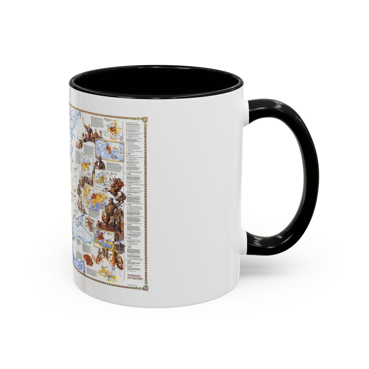 Europe - History The Major Turning Points (1983) (Map) Accent Coffee Mug