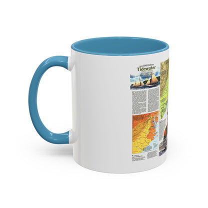 USA - Tidewater and Environs 2 (1988) (Map) Accent Coffee Mug