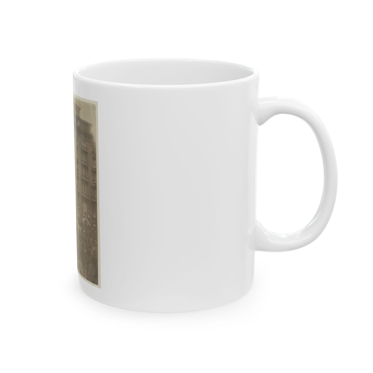 6th Massachusetts Bivouacked In Monument Sq., Baltimore (U.S. Civil War) White Coffee Mug