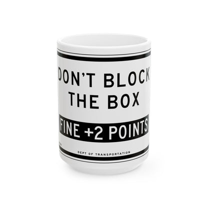 NYCDOT SR-1258 (New York) (Road Sign) White Coffee Mug