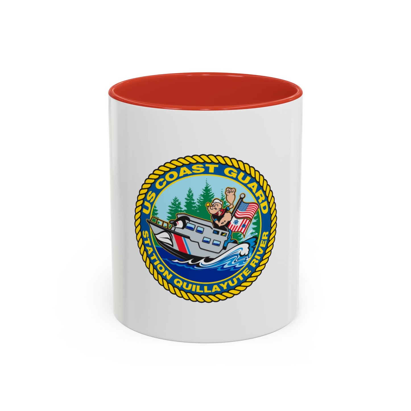 USCGS Quillayute River (U.S. Coast Guard) Accent Coffee Mug