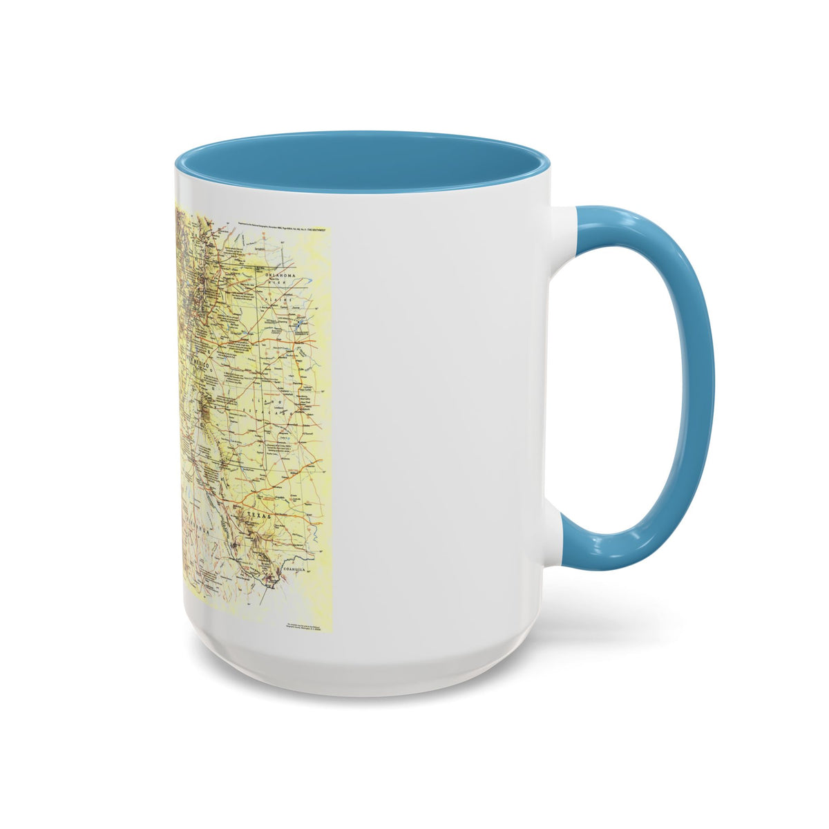 USA - Southwest 1 (1982) (Map) Accent Coffee Mug