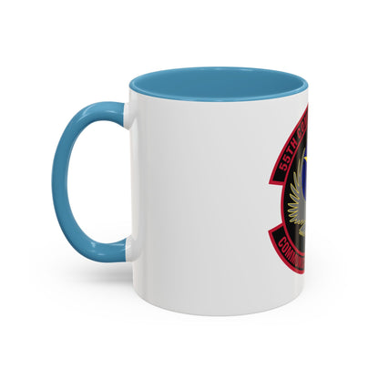 55th Communications Squadron (U.S. Air Force) Accent Coffee Mug