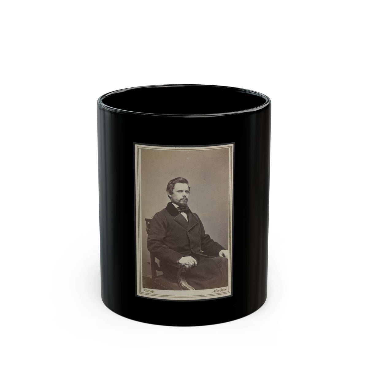 Unidentified Man(2) (U.S. Civil War) Black Coffee Mug