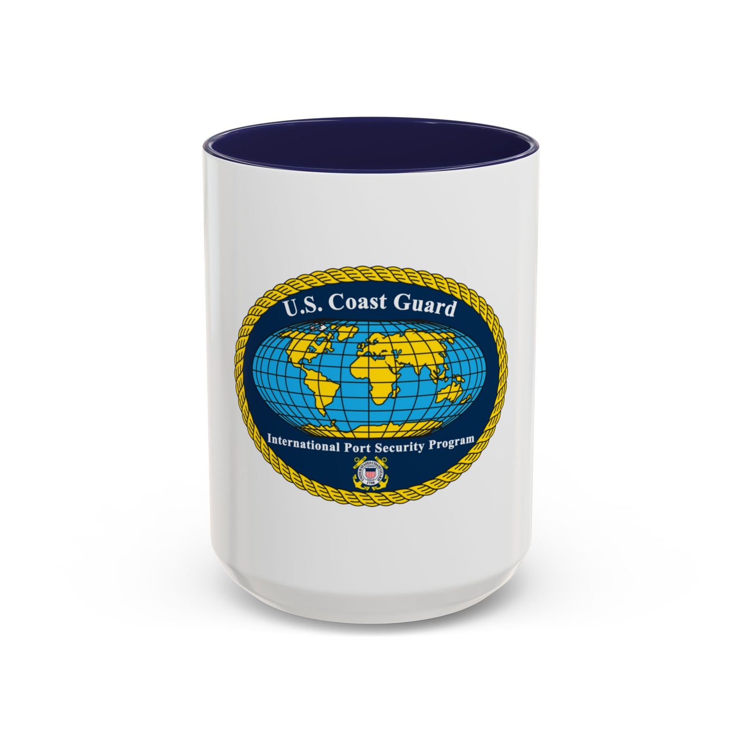 International Port Security Program USCG (U.S. Coast Guard) Accent Coffee Mug
