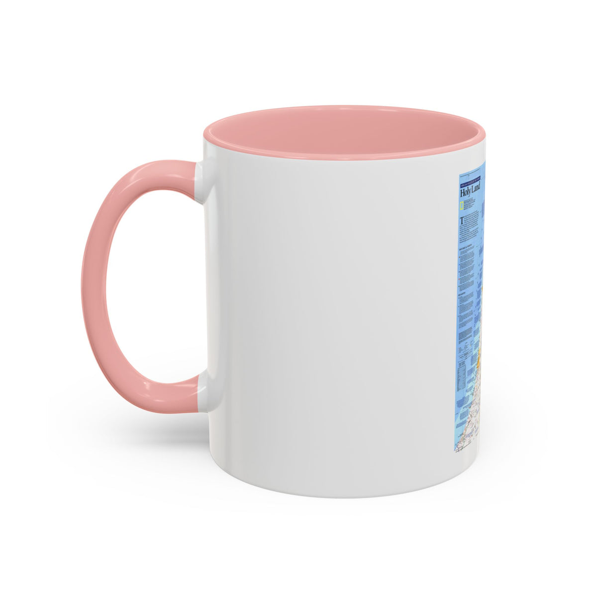 Middle East - Holy Land 1 (1989) (Map) Accent Coffee Mug