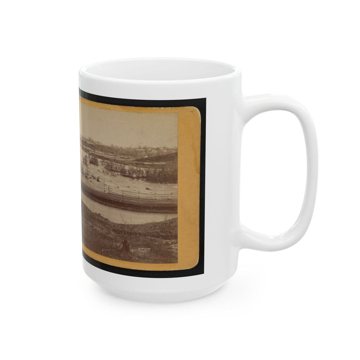 Belle Island, James River (U.S. Civil War) White Coffee Mug