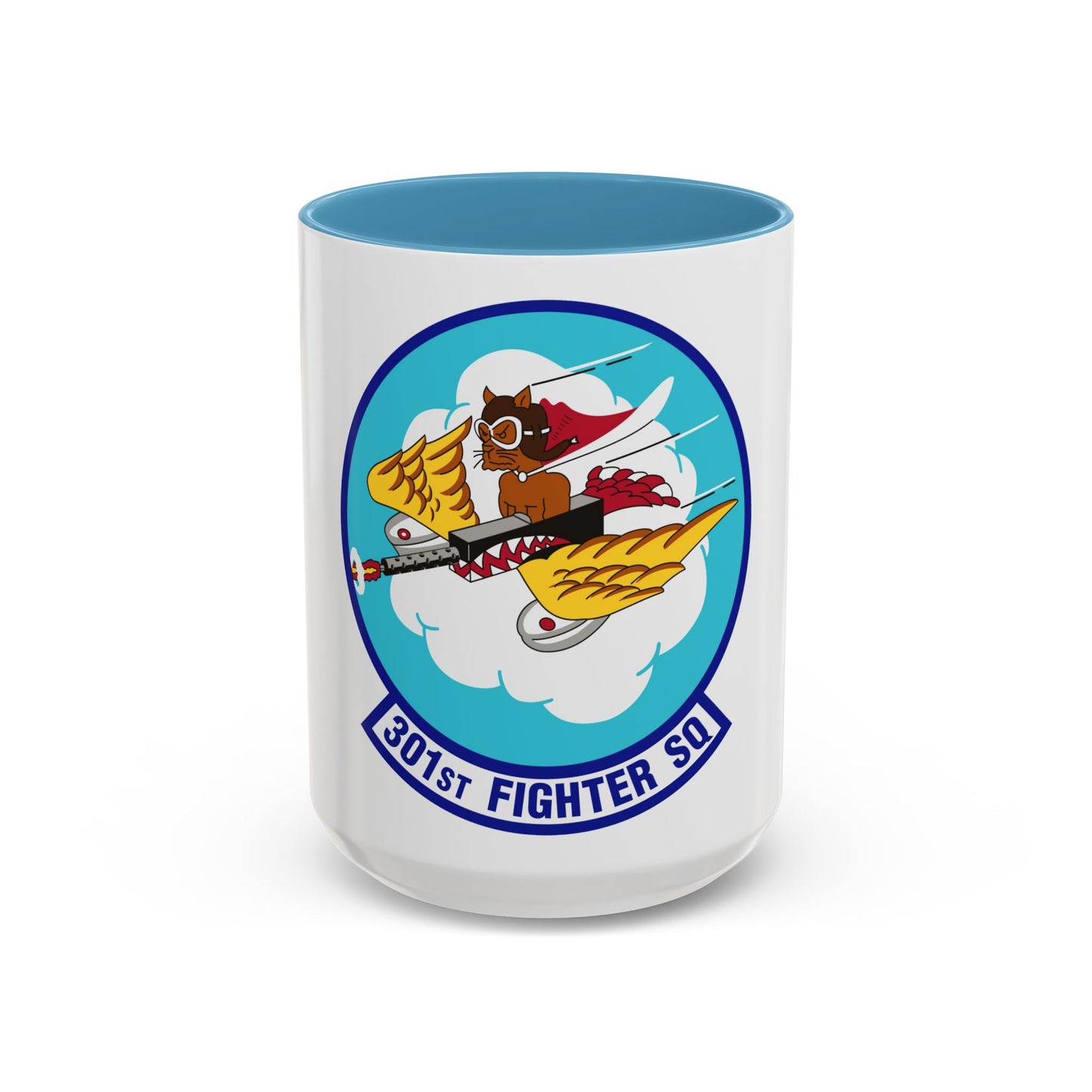 301st Fighter Squadron AETC Emblem (U.S. Air Force) Accent Coffee Mug