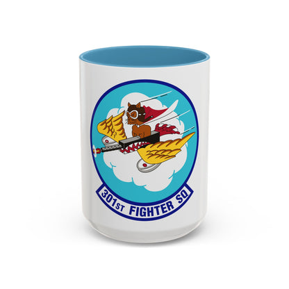 301st Fighter Squadron AETC Emblem (U.S. Air Force) Accent Coffee Mug