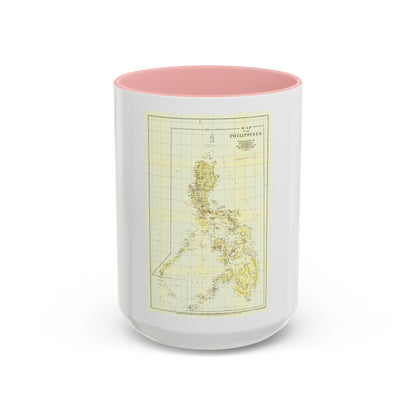 Philippines, The (1905) (Map) Accent Coffee Mug