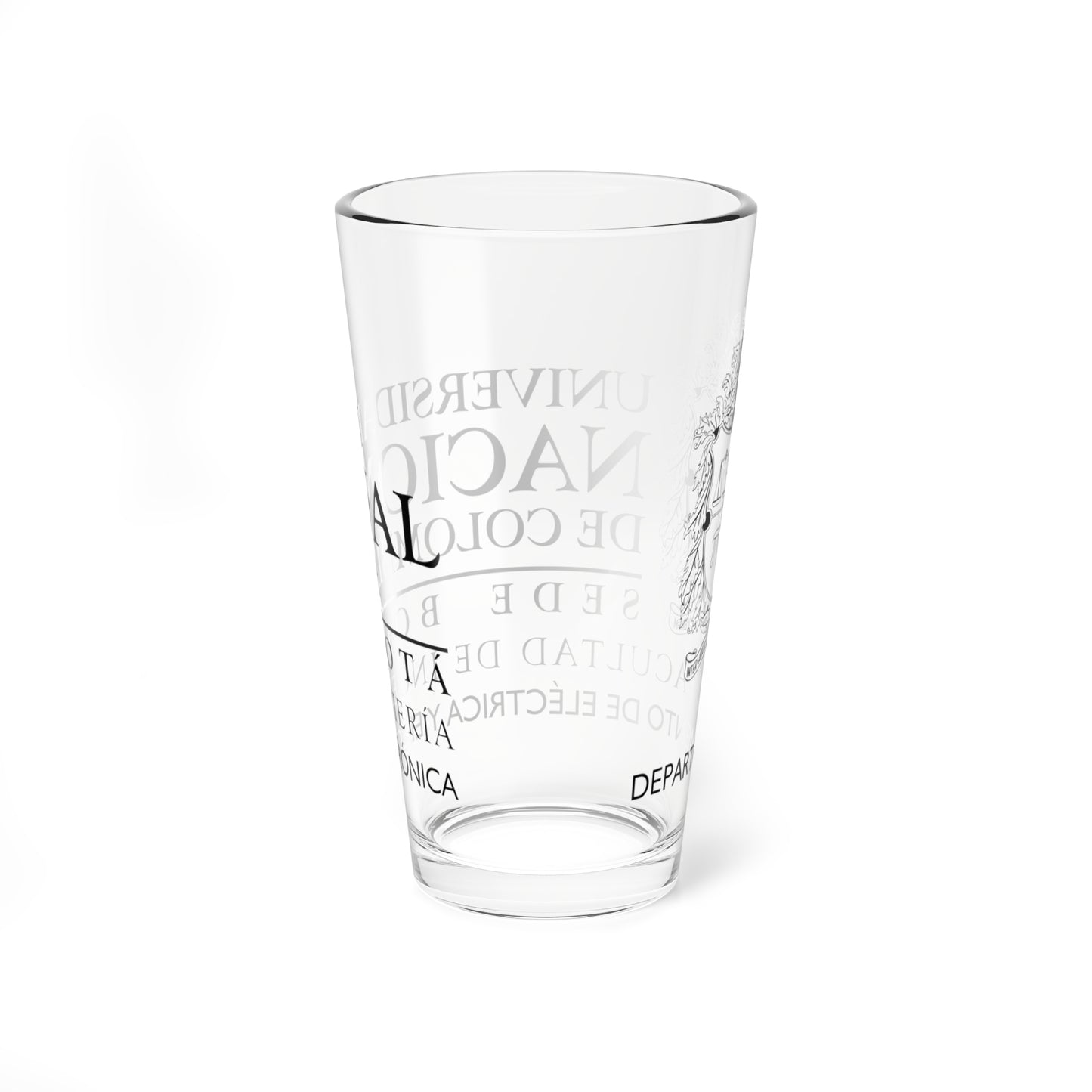 UNAL Aplicación Dep Elect (Colombia) (Coat of Arms) Pint Glass 16oz