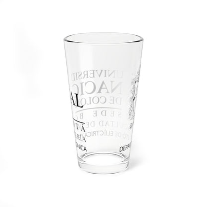 UNAL Aplicación Dep Elect (Colombia) (Coat of Arms) Pint Glass 16oz