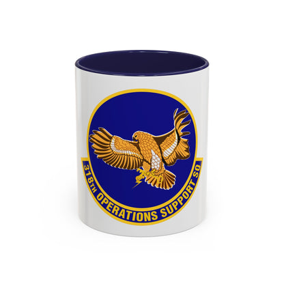318th Operations Support Squadron (U.S. Air Force) Accent Coffee Mug