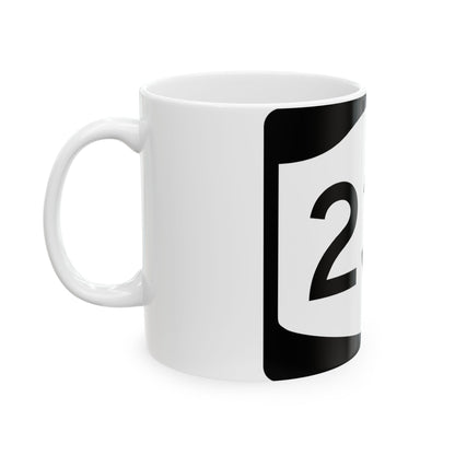 NY-23B (New York) (Road Sign) White Coffee Mug