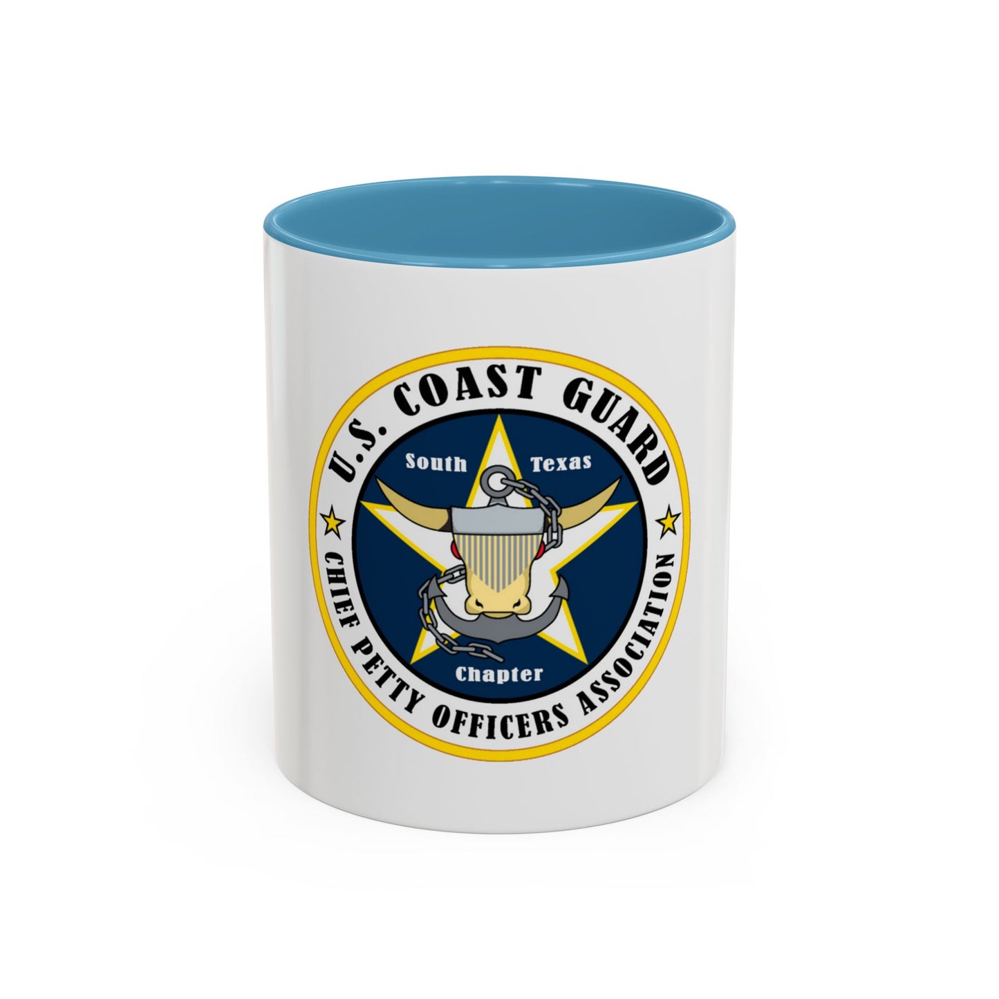 USCG South Texas CPOA (U.S. Coast Guard) Accent Coffee Mug